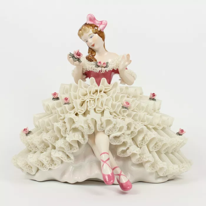 Dresden Doll Lady Sitting