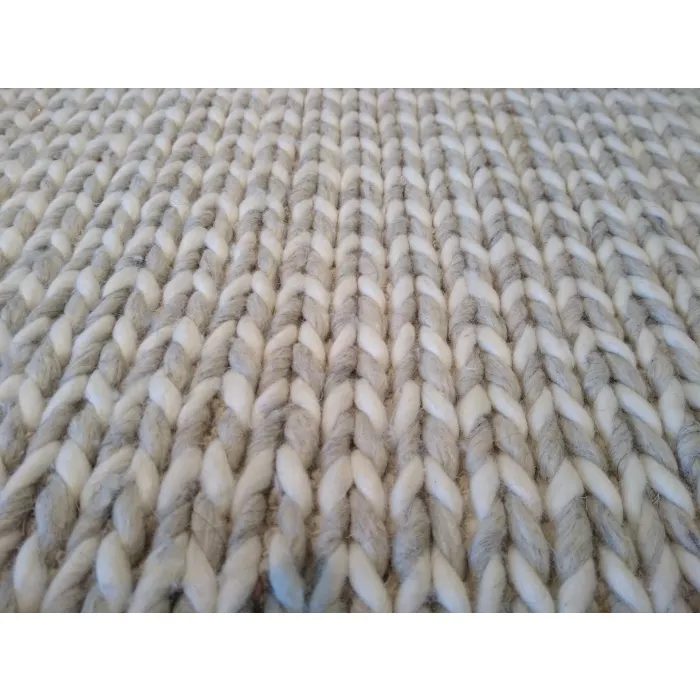 Safavieh Natura Chevron Handmade Flatweave Wool / Cotton Ivory/Silver Area Rug - Rectangle 6ft x 9ft