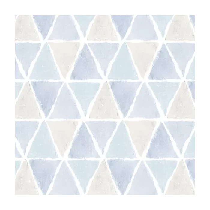Kitchen Triangle Wallpaper Blue, Beige Norwall Wallcovering CK36638