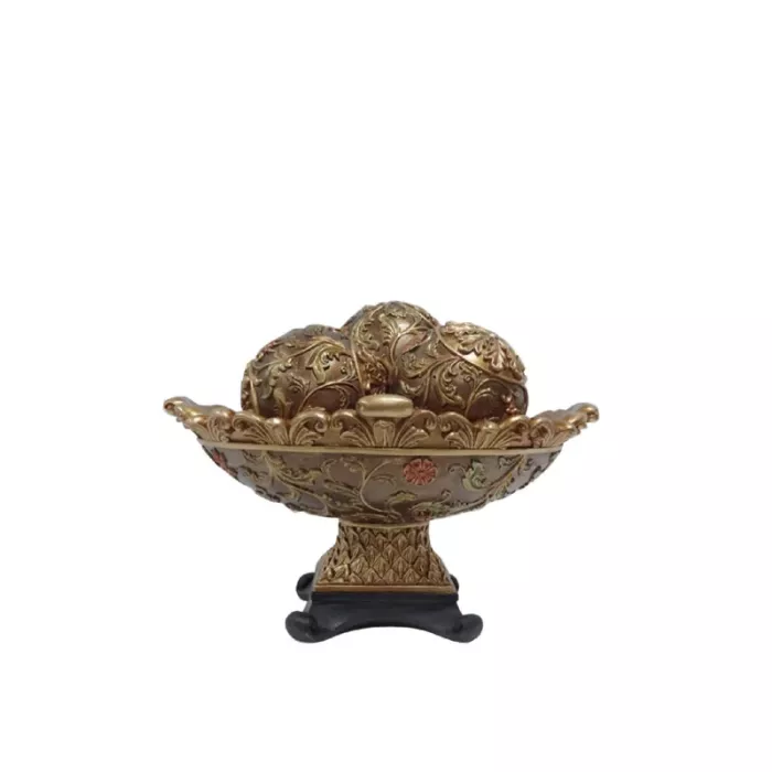 D'Lusso Designs - Vine Collection - Decorative Bowl & Orbs Set