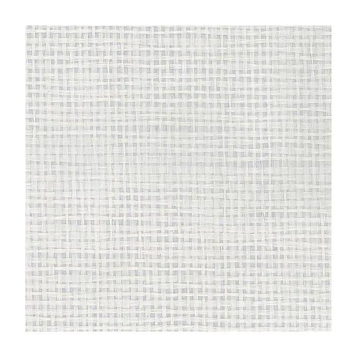 Paper Weave Foil Backed Wallpaper White, Silver Metallic Norwall Wallcovering 488-428