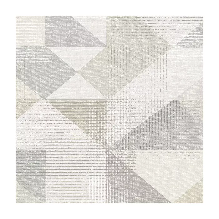 Silk Screen Geometric Wallpaper Beige, Grey Norwall Wallcovering GX37651