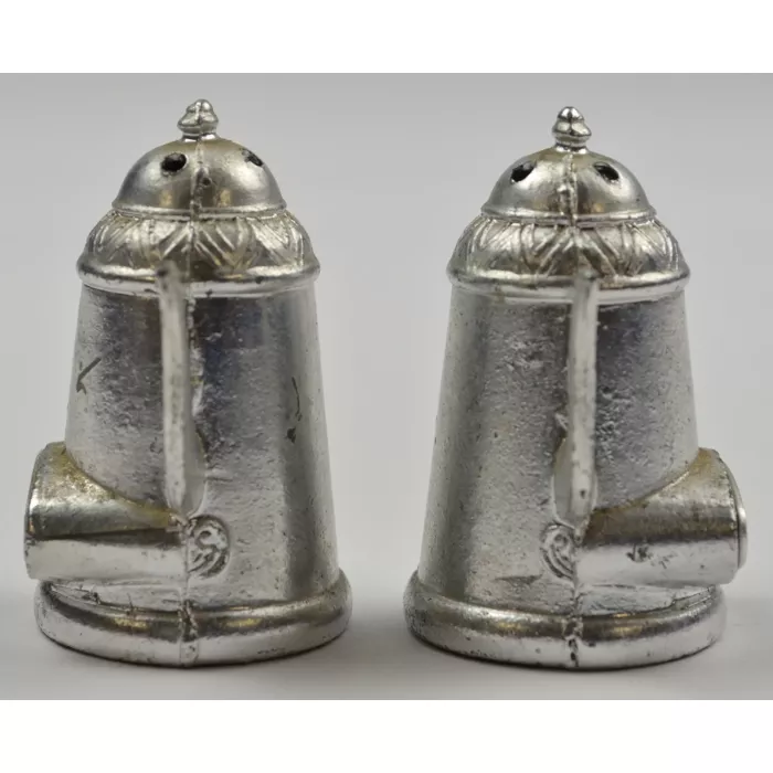 Kings Island Metal Mini Tea Pot Salt & Pepper Shakers - 2" Tall