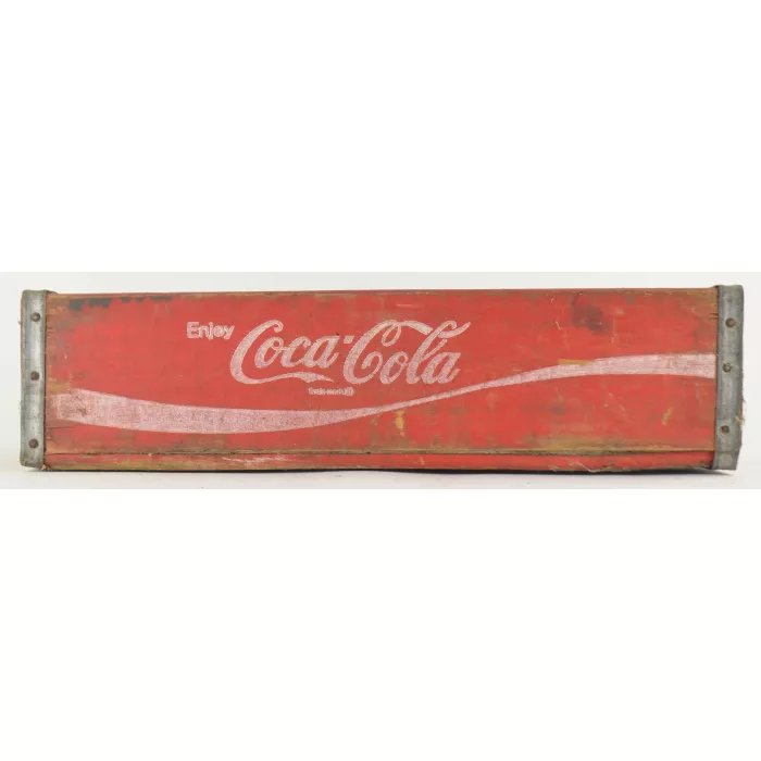 Coca Cola Crate - Red Wooden Coke Carrier - 1977 Temple Chattanooga