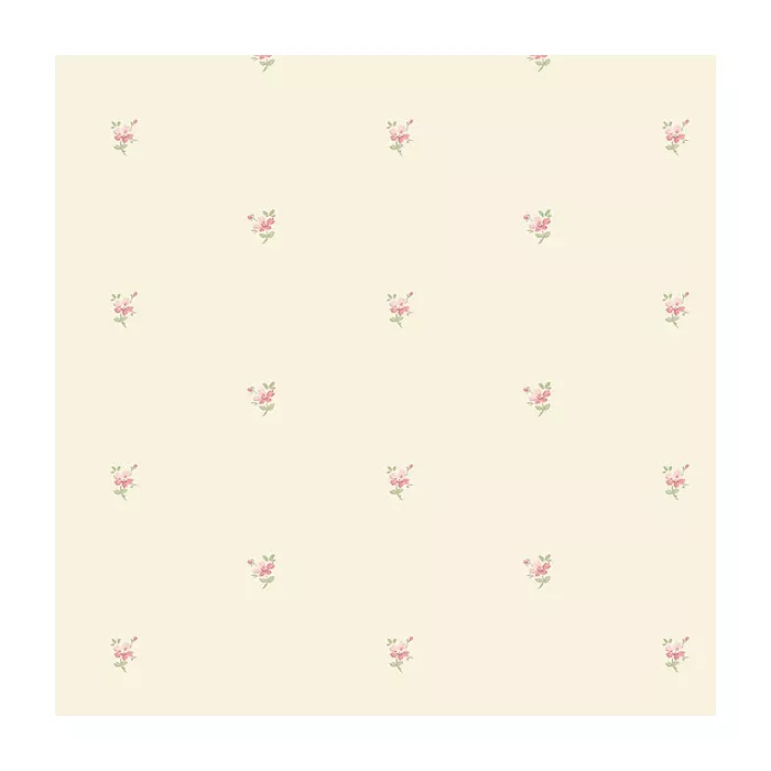 Mini Daisy Wallpaper Dark Yellow, Pink, Green Norwall Wallcovering PR33847