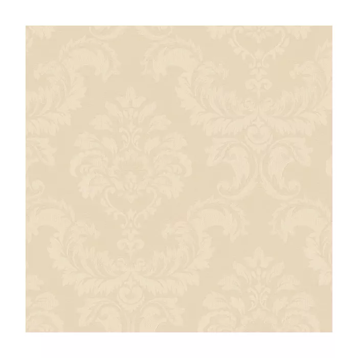 Damask Emboss Wallpaper Cream Norwall Wallcovering SK34719