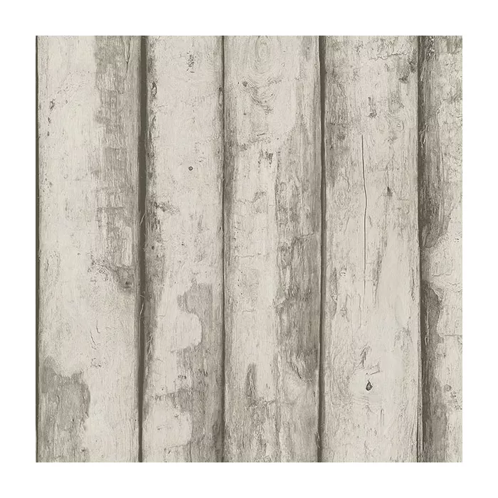 Log Cabin Wallpaper Taupe, Brown Norwall Wallcovering FH37533