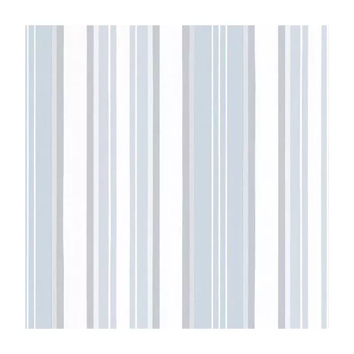 Textured Stripe Wallpaper Metallic Silver, Light Blue, White Norwall Wallcovering SD25660