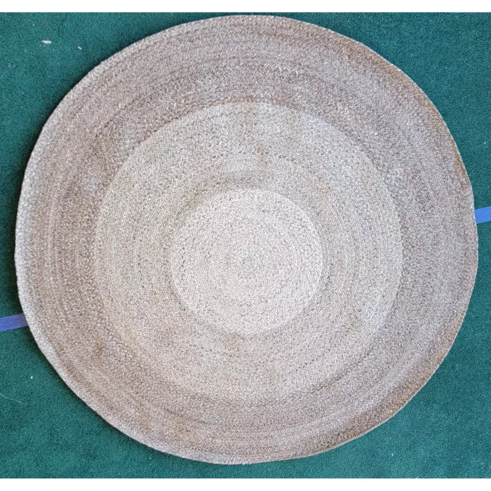 Round Walthall Handwoven Flatweave Brown Area Rug - Round 5ft