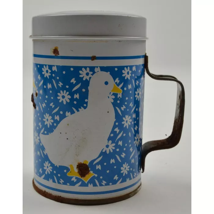 Vintage Tin Chicken & Duck Salt & Pepper Shakers - 4" Tall