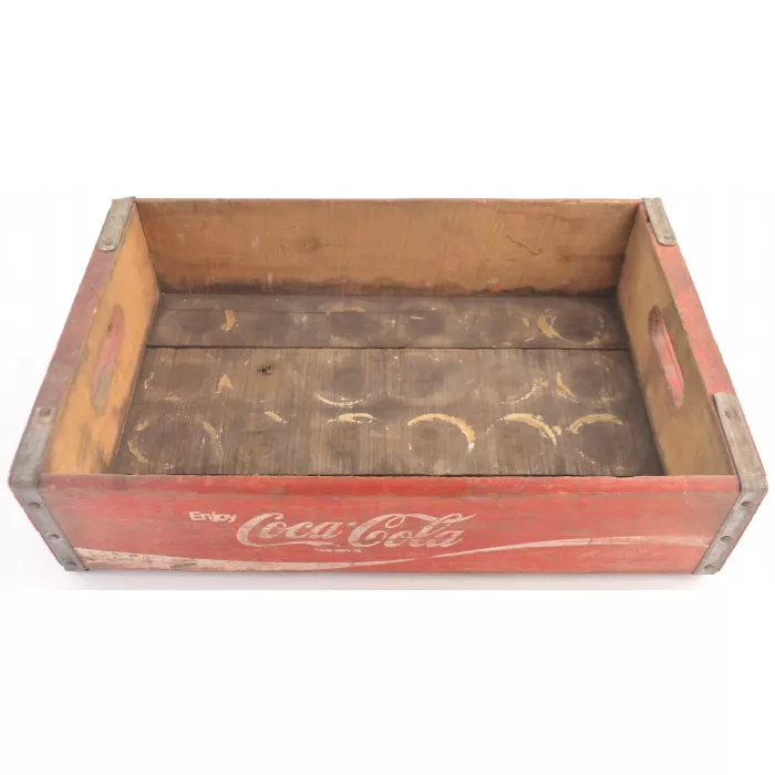 Coca Cola Crate - Red Wooden Coke Carrier
