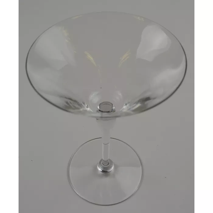 Vintage Clear Martini Glass - 6" Tall