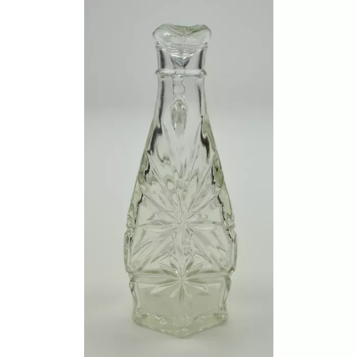 Anchor Hocking - Prescut Clear Pattern - Cruet - 6.5" Tall