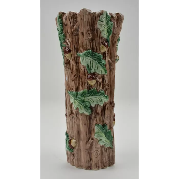 LBK Glazed Pottery Tree Vase - 10" Tall