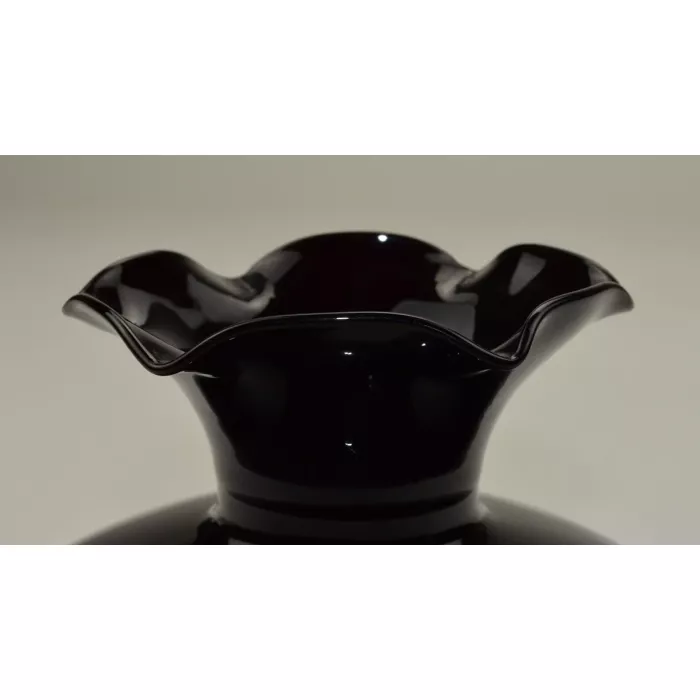 Amethyst Ruffle Top Vase - 4.5" Tall