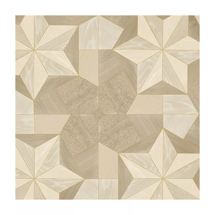 Inlay Wood Wallpaper Ochre, Gold, Metallic Gold Accents, Blond Norwall Wallcovering G67987