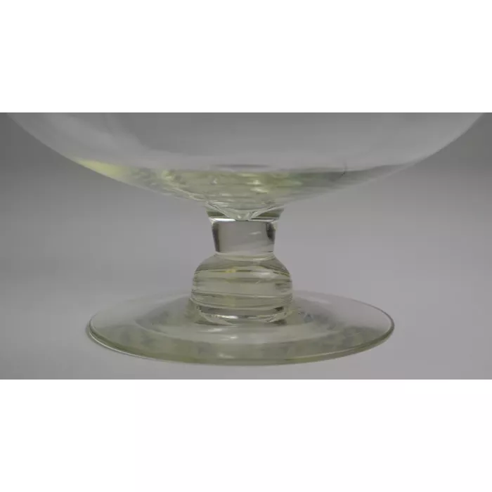 Vintage Clear Glass Large Fish / Cocktail Bowl - 11" Tall