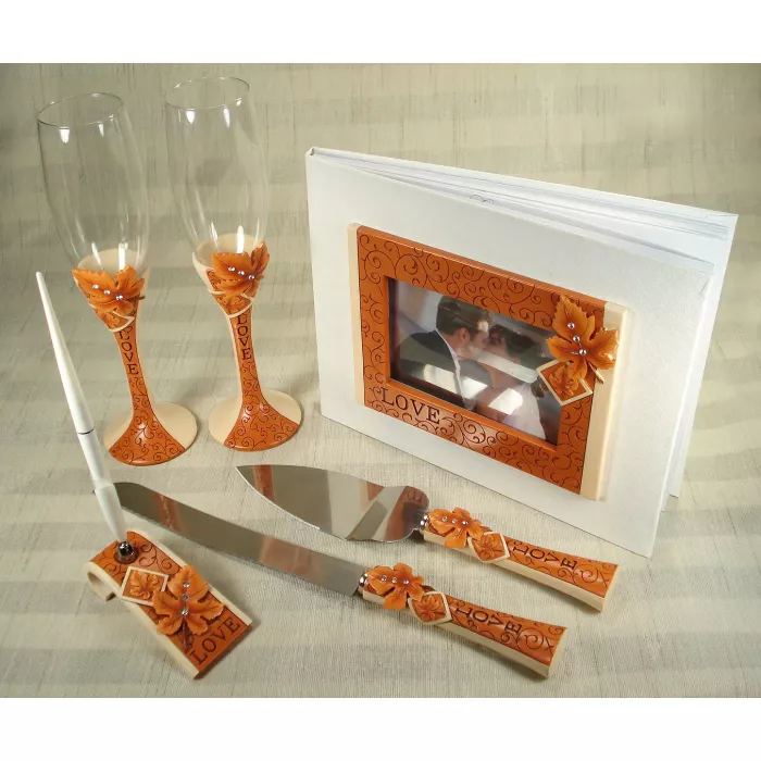D'Lusso Designs - Fall Pattern - Bridal Accessory Set