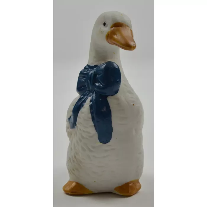 Ceramic Salt & Pepper Shakers - White Geese With Blue Scarfs - 3.75" Tall