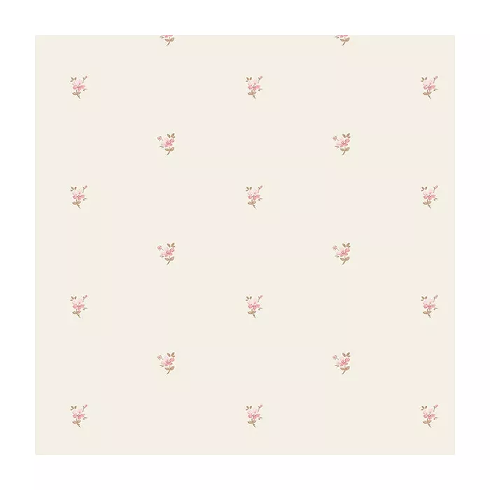 Mini Daisy Wallpaper Beige, Red, Brown Norwall Wallcovering PR33844