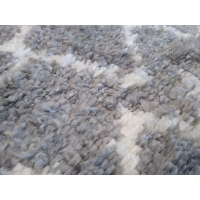 Safavieh Berber Shag Lt. Gray / Cream Rug - Rectangle 3ft x 5ft