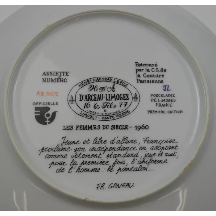 Vintage Franoise er Pantalon - la Femme Independente 1960 - Plate