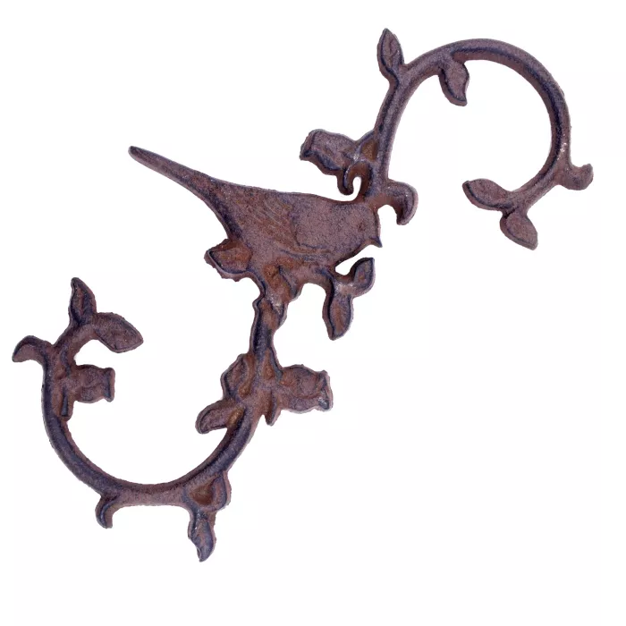 Cast Iron S Style Plant Hook - Chickadee - 11.25" Long
