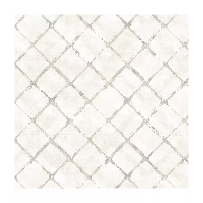 Chicken Wire Wallpaper Beige, Grey, Swiss Coffee, Cream Norwall Wallcovering FH37550