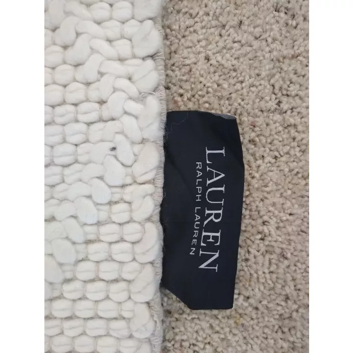 Ralph Lauren Natura Handwoven Ivory Area Rug - Rectangle 9ft x 12ft Wool & Viscose