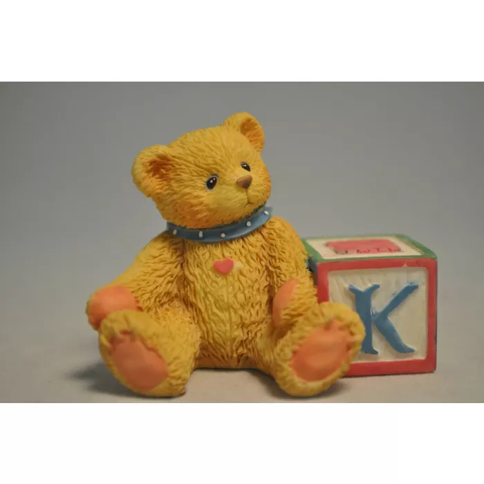 Cherished Teddies Bear with ABC "K" Block 158488K T is for Teddies