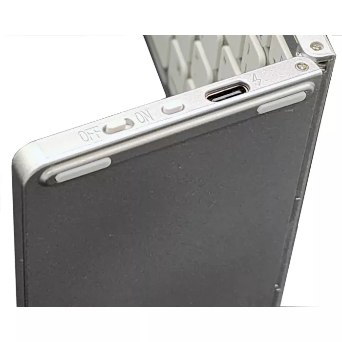 Foldable Bluetooth Keyboard With Trackpad for Windows, Android and IOS - Silver