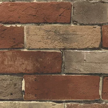 BG21584 Photo Brick Wallpaper Orange, Tan, Brown Fresh Kitchens 5 Norwall Wallcovering