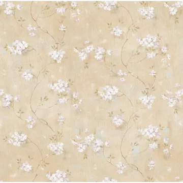 Braham Wheat Country Floral Trail Wallpaper Sidewall Chesapeake BBC44101