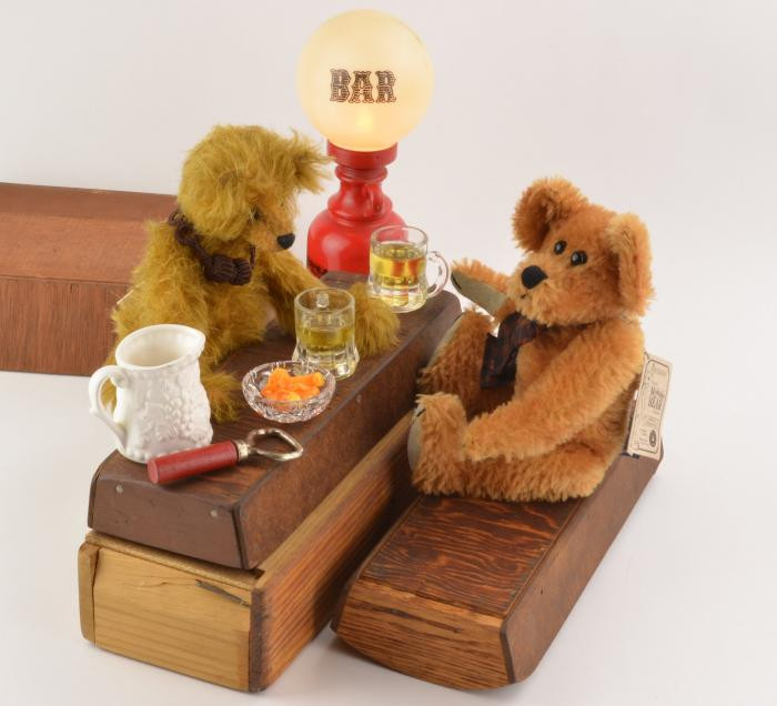 Bears Having A Beer!