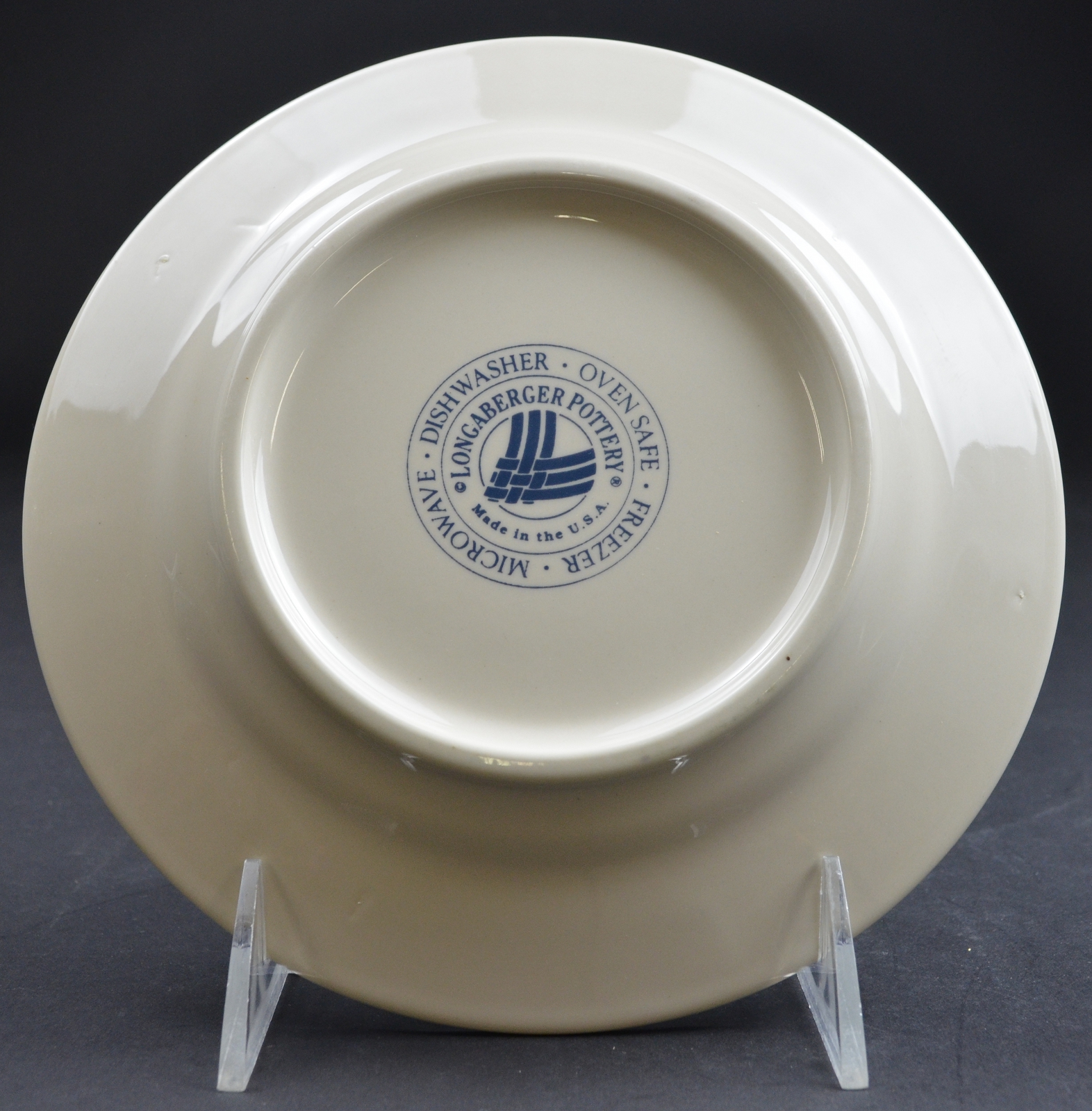 Longaberger Pottery - Woven Traditions Classic Blue - Bread & Butter Plate