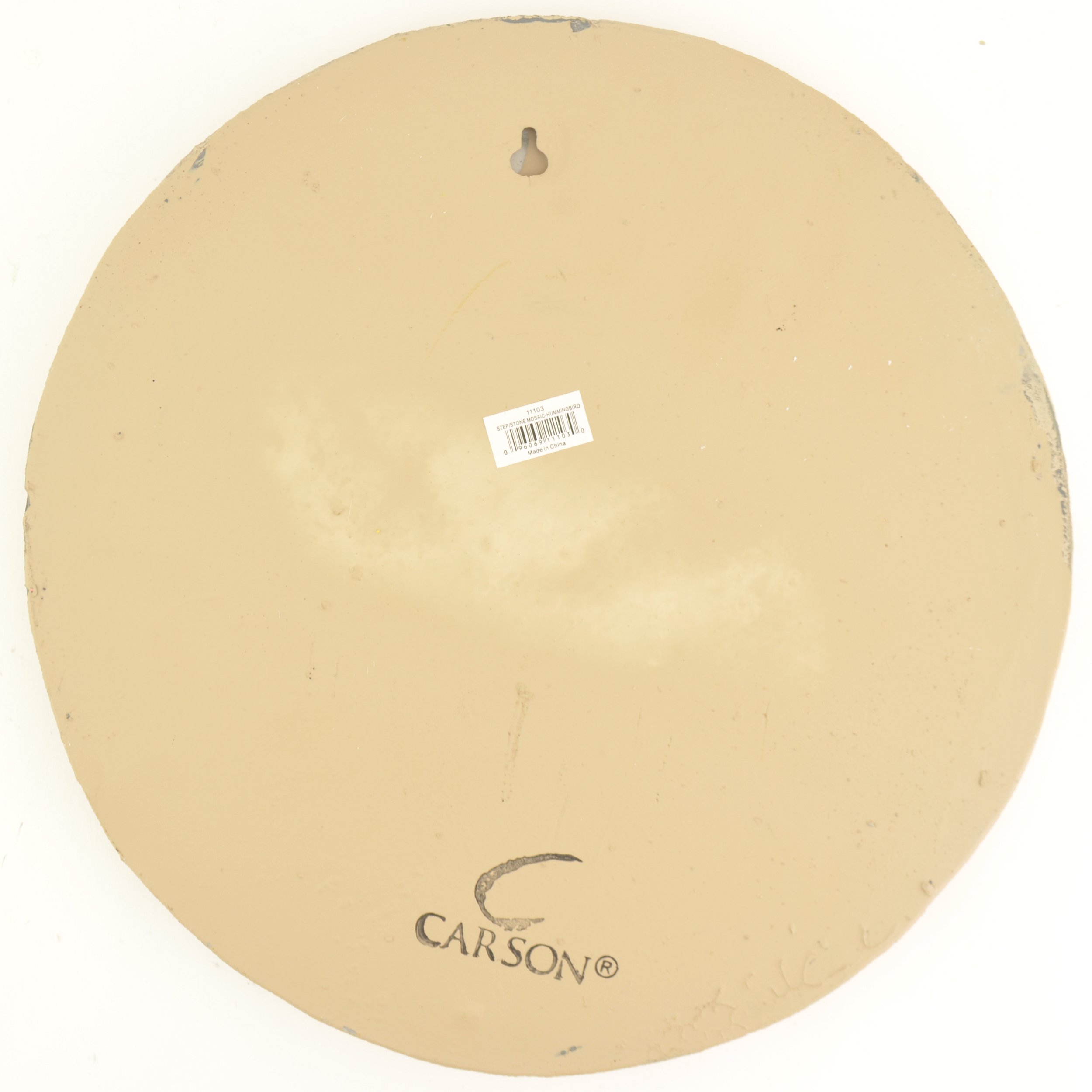 Carson Home Accents - Cement Stepping Stone / Plaque - Mosaic Hummingbird