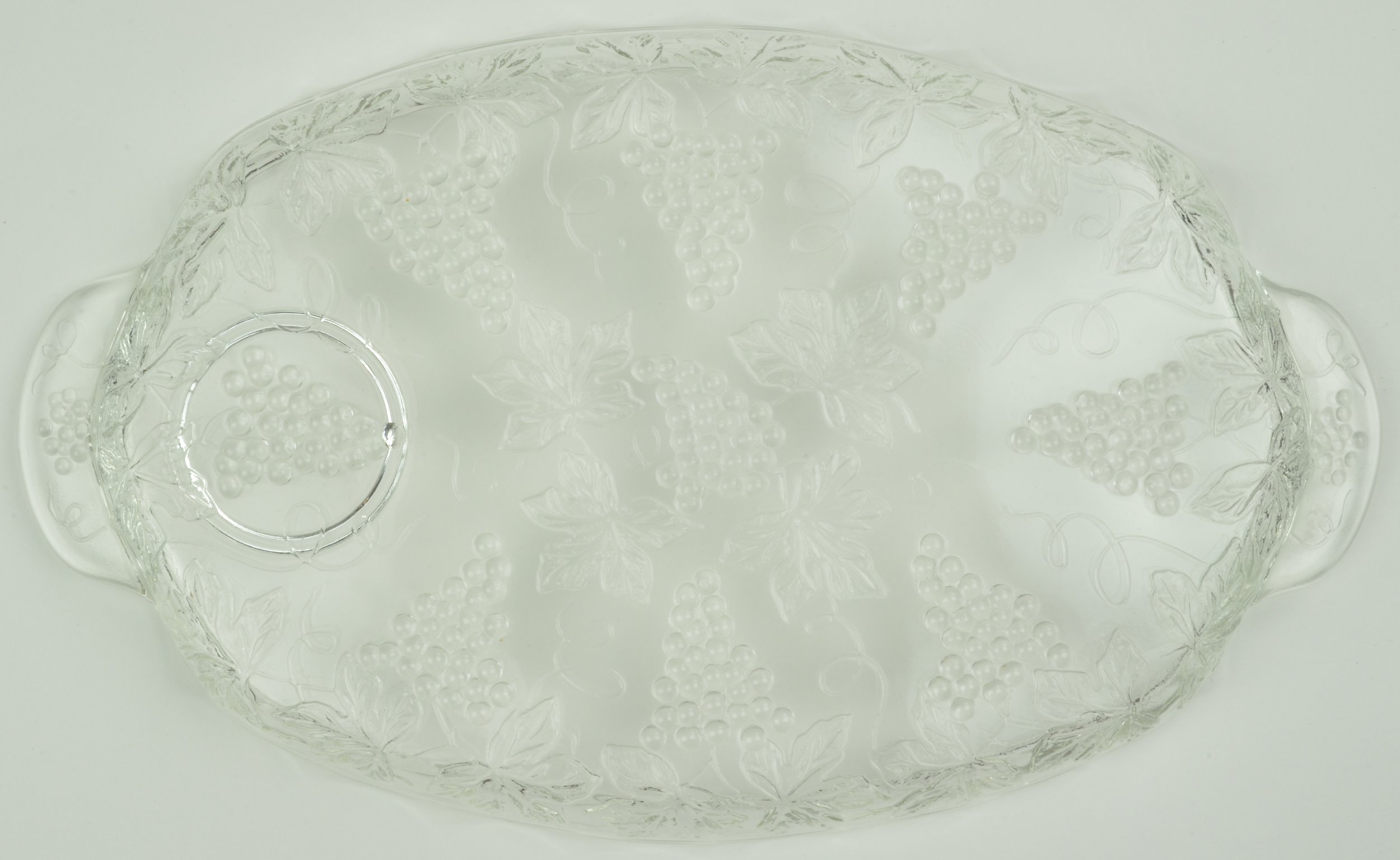 Anchor Hocking - Vintage Clear Pattern - Snack Plate