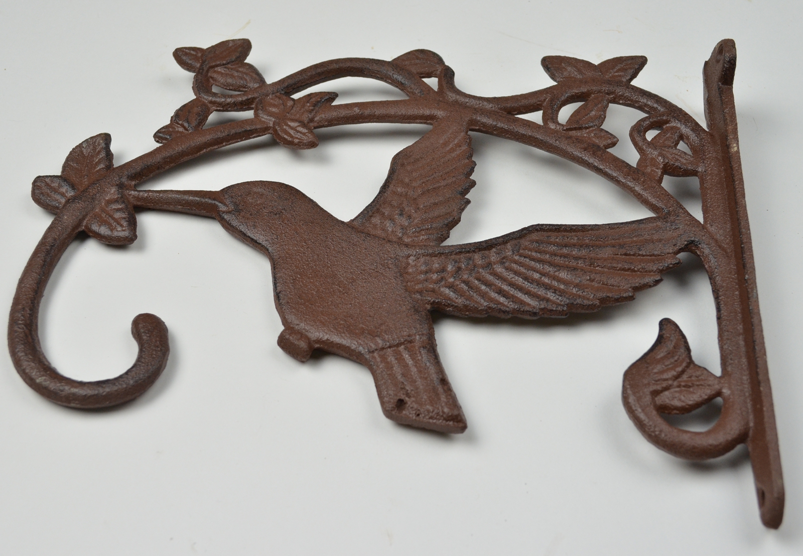 Decorative Hummingbird Design Cast Iron Plant Hanger - 8.625 Tall
