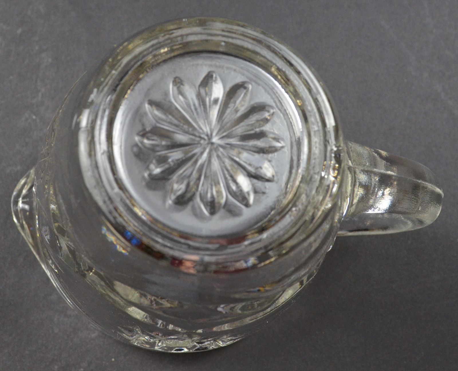 Anchor Hocking Prescut Clear Pattern - Creamer - 3.5 Tall