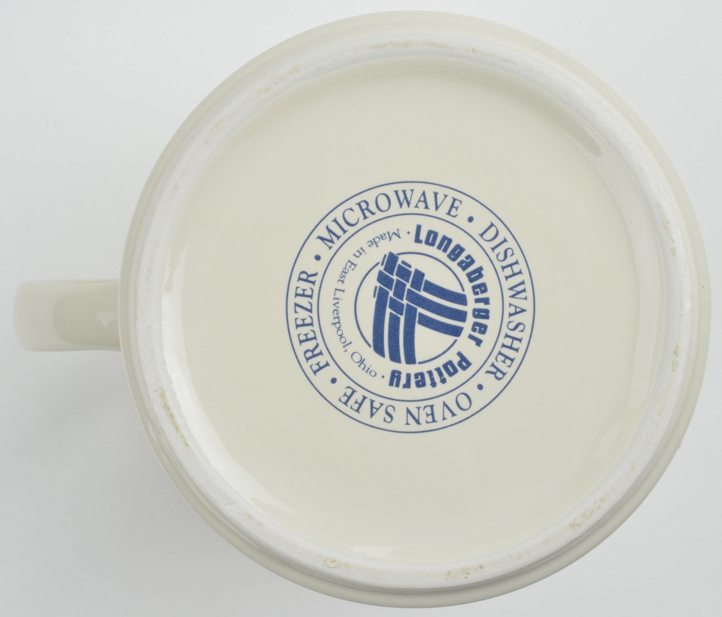 Longaberger Pottery - Woven Traditions Classic Blue - 64 Oz. Pitcher