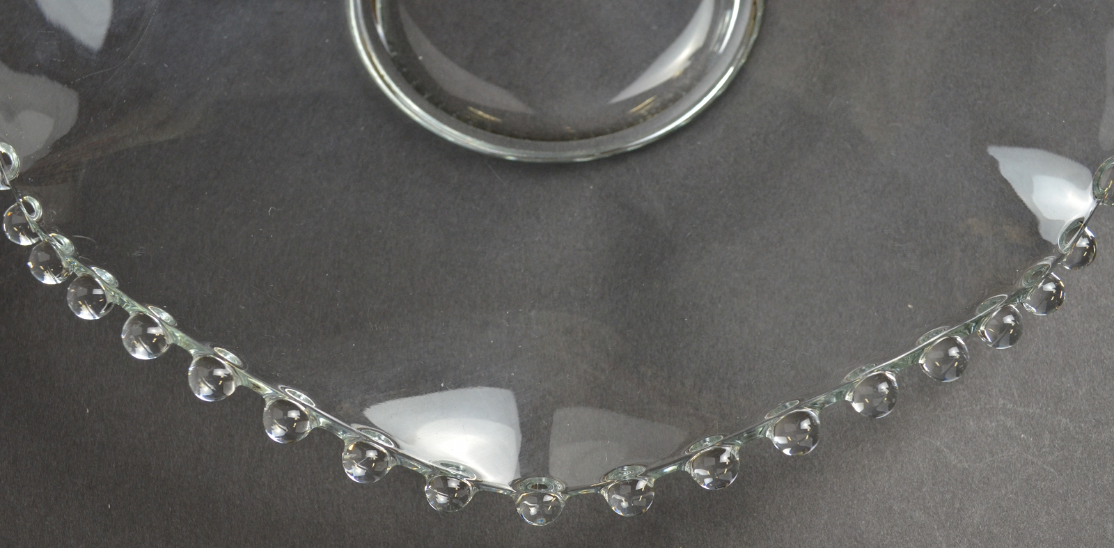 Imperial Glass - Candlewick Clear 3400 - Crimped Plate