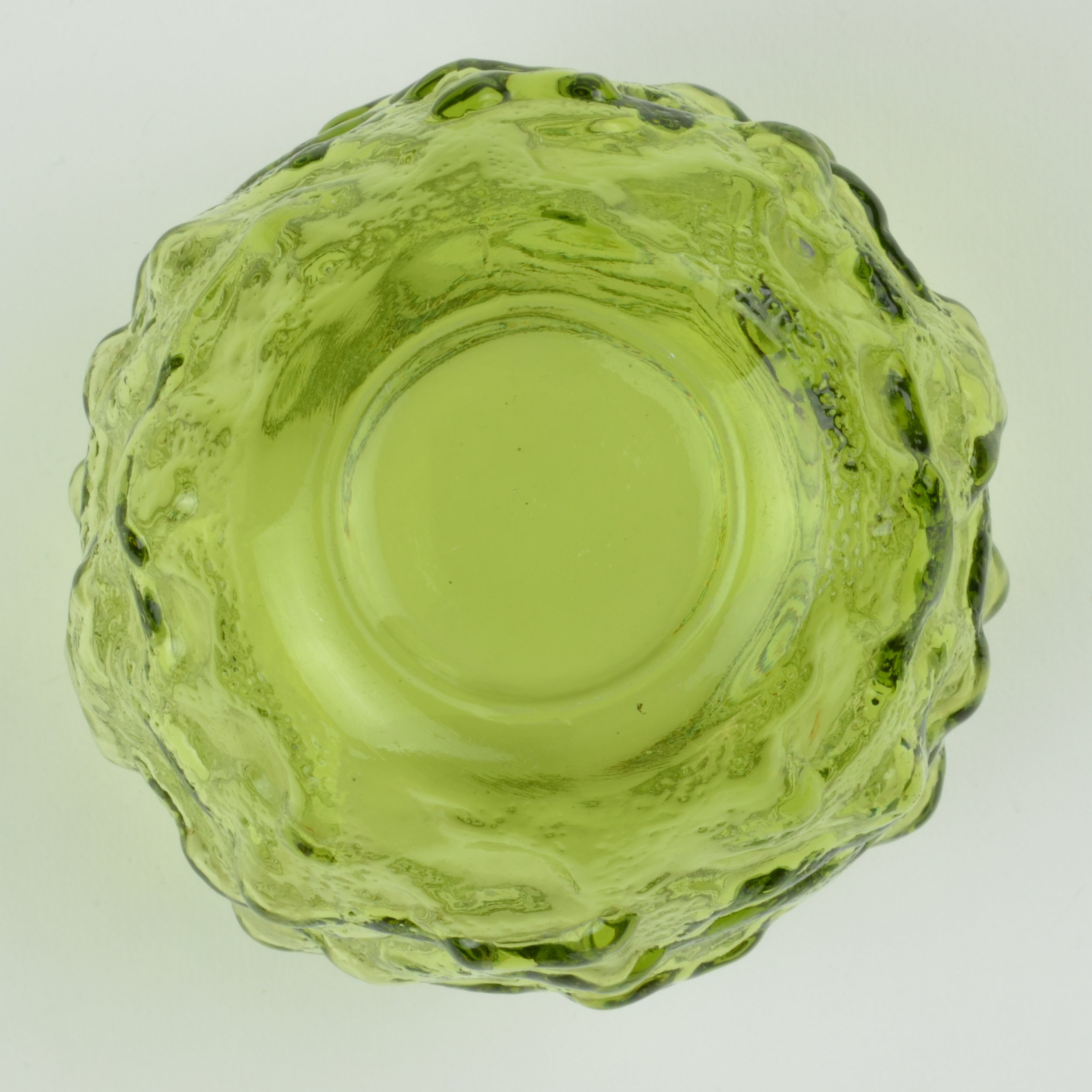 Anchor Hocking Glass - Milano / Lido Green Pattern - Roly Poly Rocks Glass