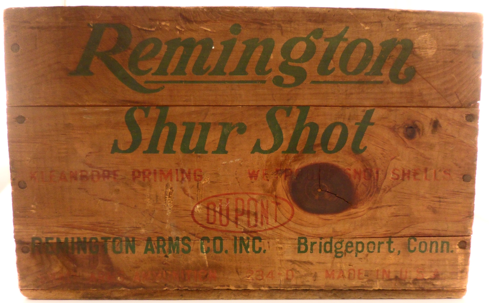 ヴィンテージ　木製ボックス　SHUR SHOT SHELLS ウッドボックス Vintage Remington Shur Shot Shells Box - Wood