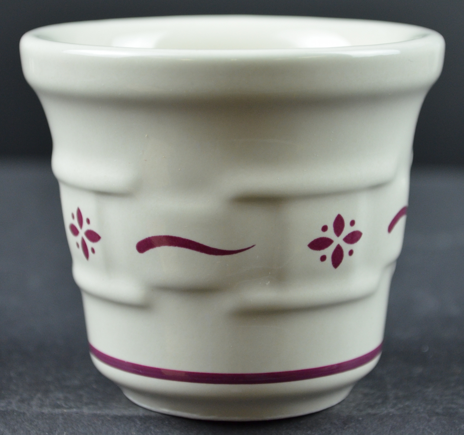 Longaberger - Woven Traditions Traditional Red Pattern - 2 Pack Votive Cups