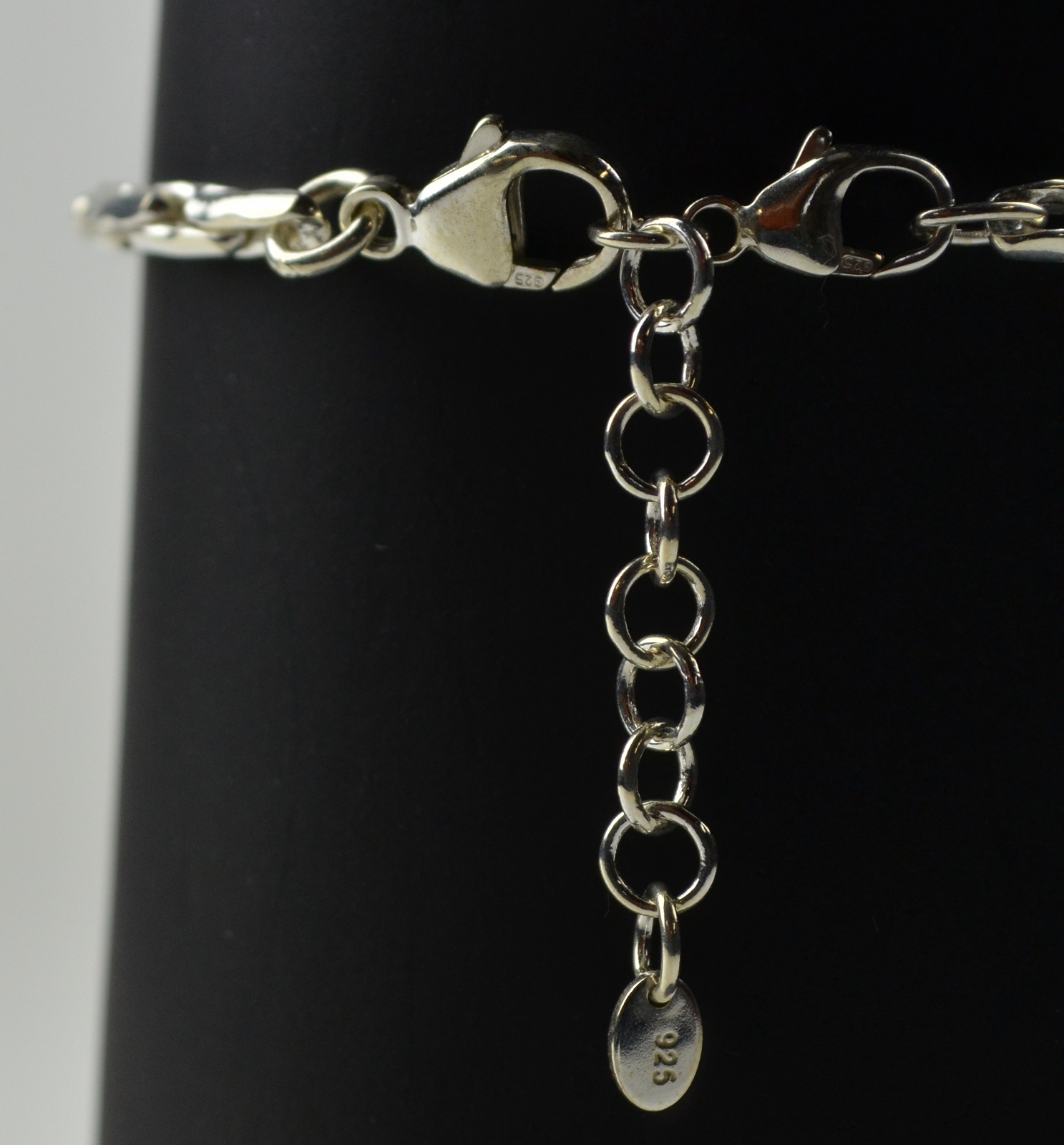 Fenton Art Glass - Sterling Silver 3.5mm Hammered Cable Bracelet