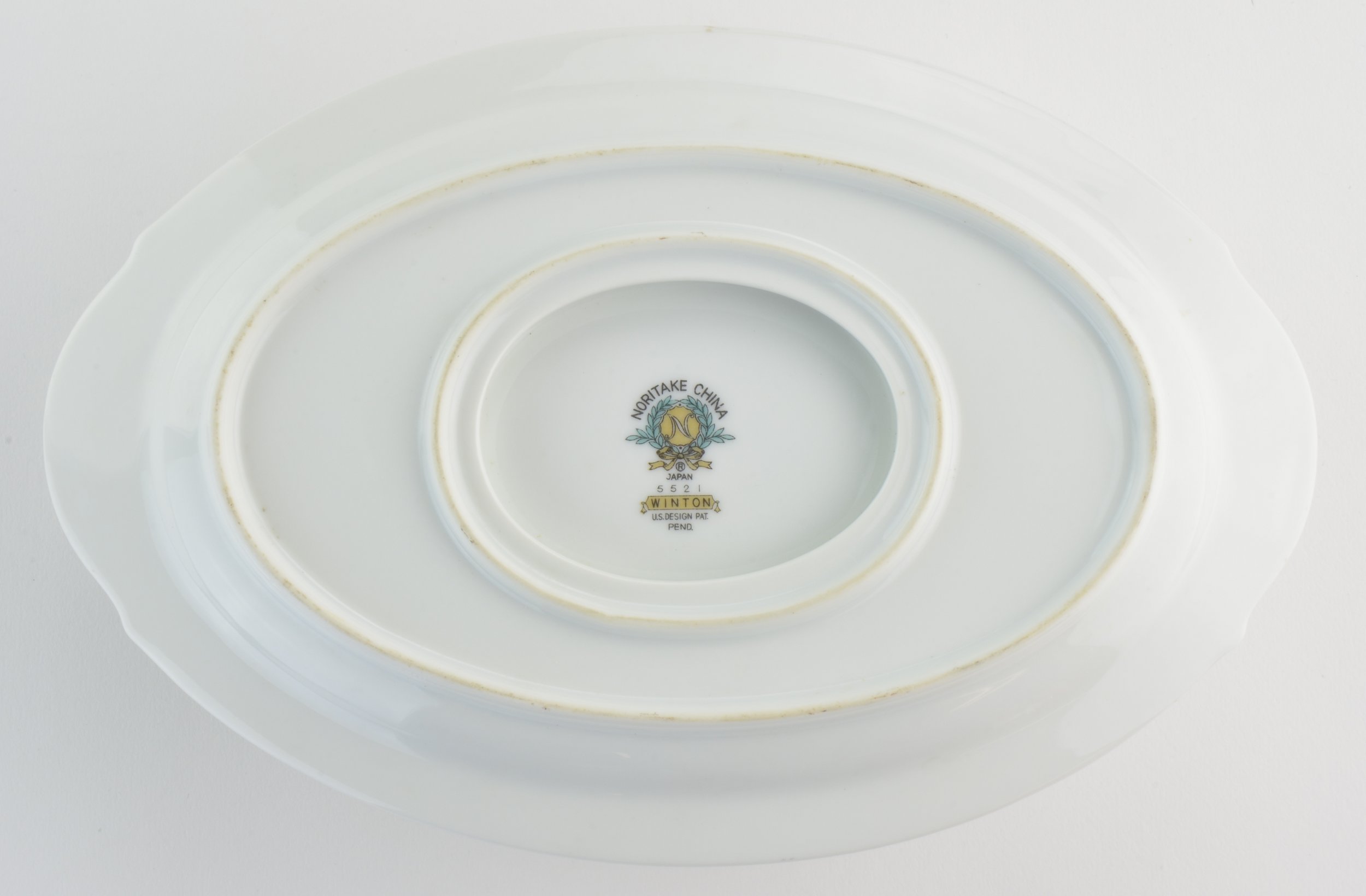 Noritake China - Winton Pattern 5521 - Gravy Boat & Attached Underplate