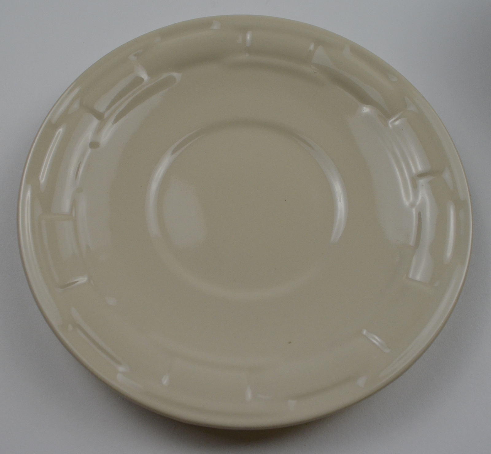 Longaberger - Woven Traditions Ivory - Cappuccino Cup With Saucer