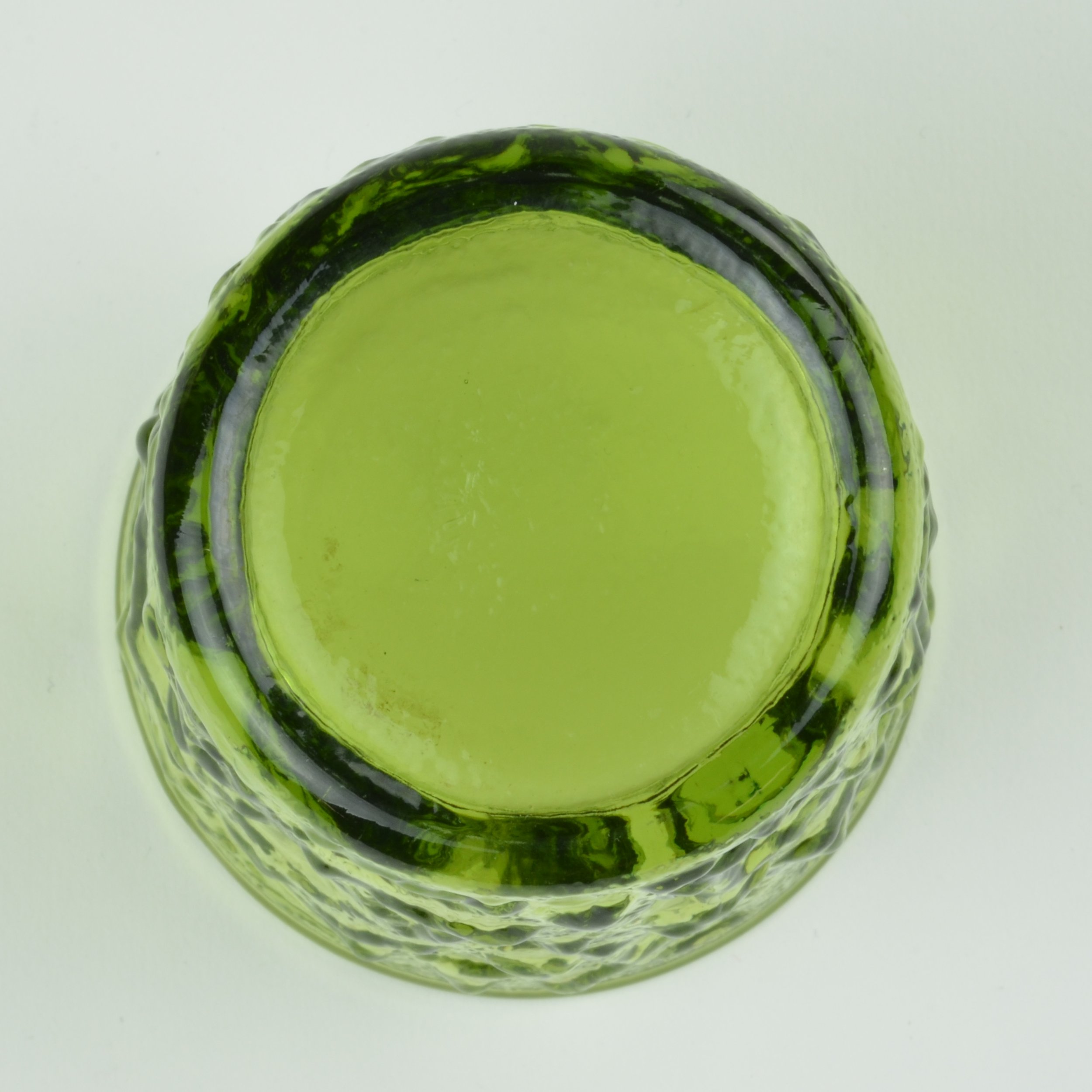 Anchor Hocking Glass - Milano / Lido Green Pattern - On The Rocks Glass